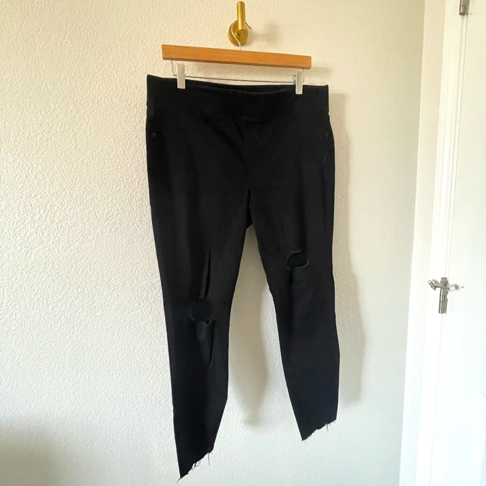 Old Navy Mid-Rise Rockstar 360° Stretch Ripped Super Skinny Jeggings